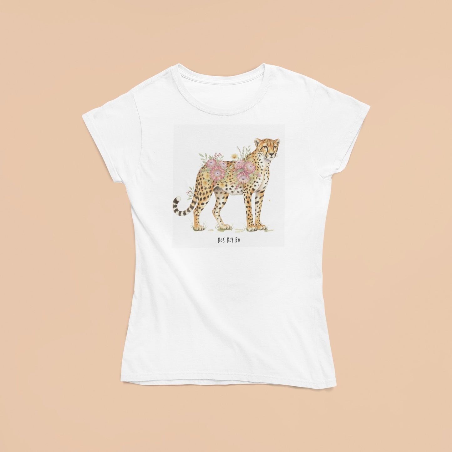 Cheetah 1 Ladies Fitted T-Shirt