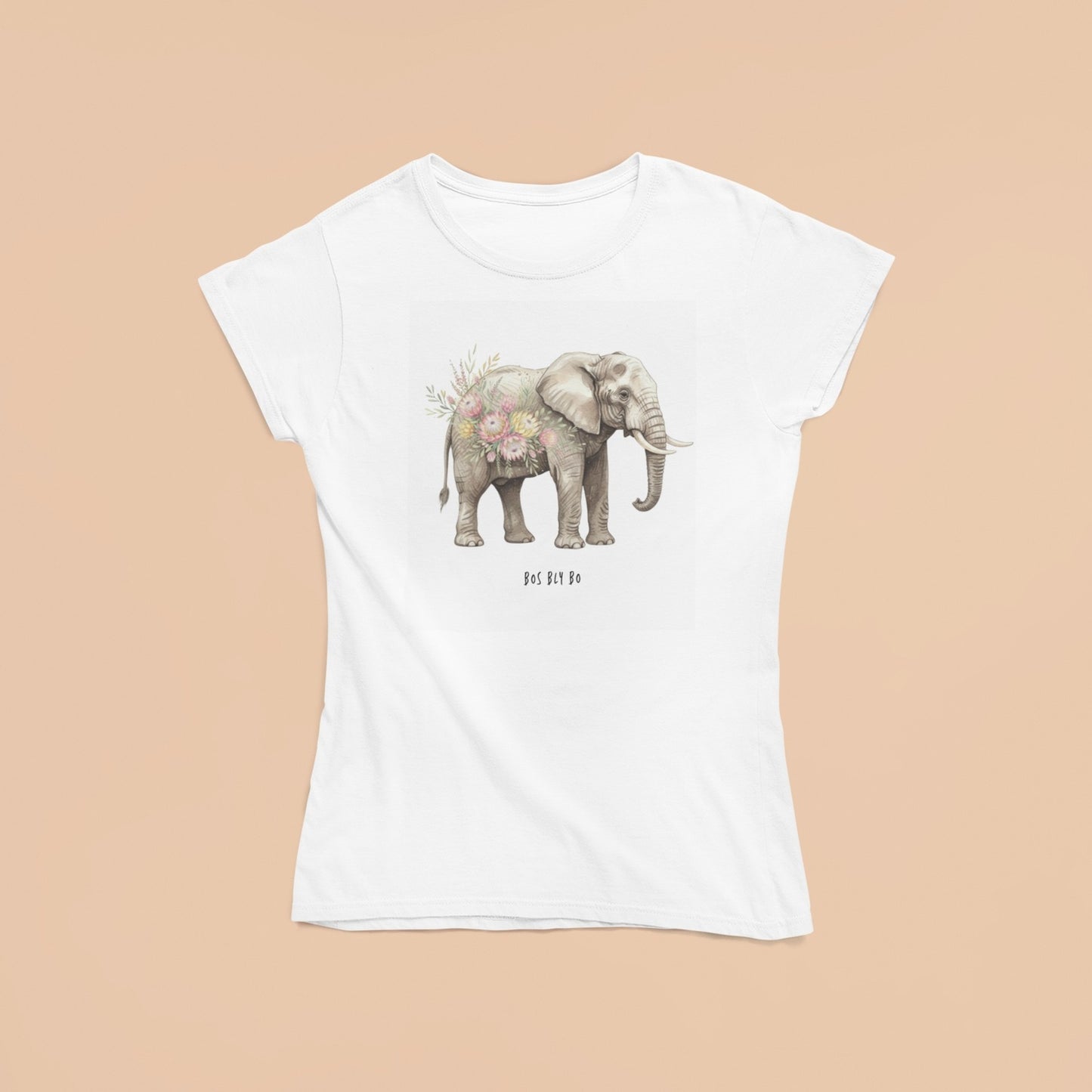 Elephant 1 Ladies Fitted T-Shirt