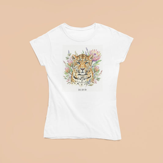 Leopard 1 Ladies Fitted T-Shirt