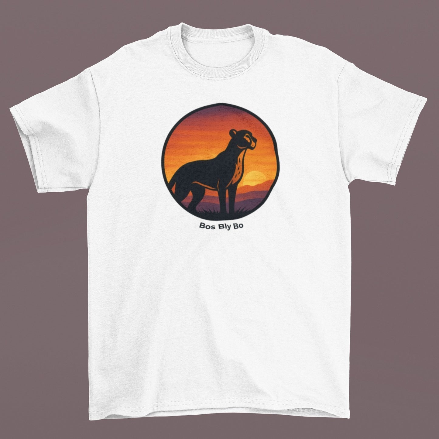 Sunset Cheetah Unisex Crew Neck T-Shirt