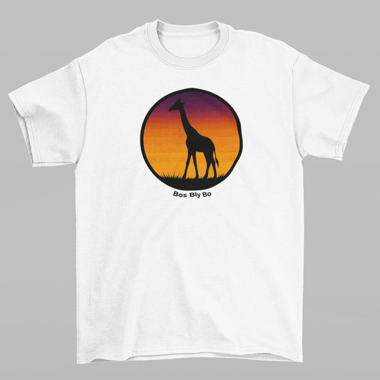 Sunset Giraffe Unisex Crew Neck T-Shirt