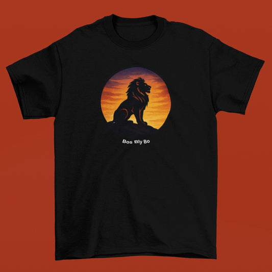 Sunset Lion Unisex Crew Neck T-Shirt