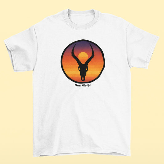 Sunset Skull Unisex Crew Neck T-Shirt