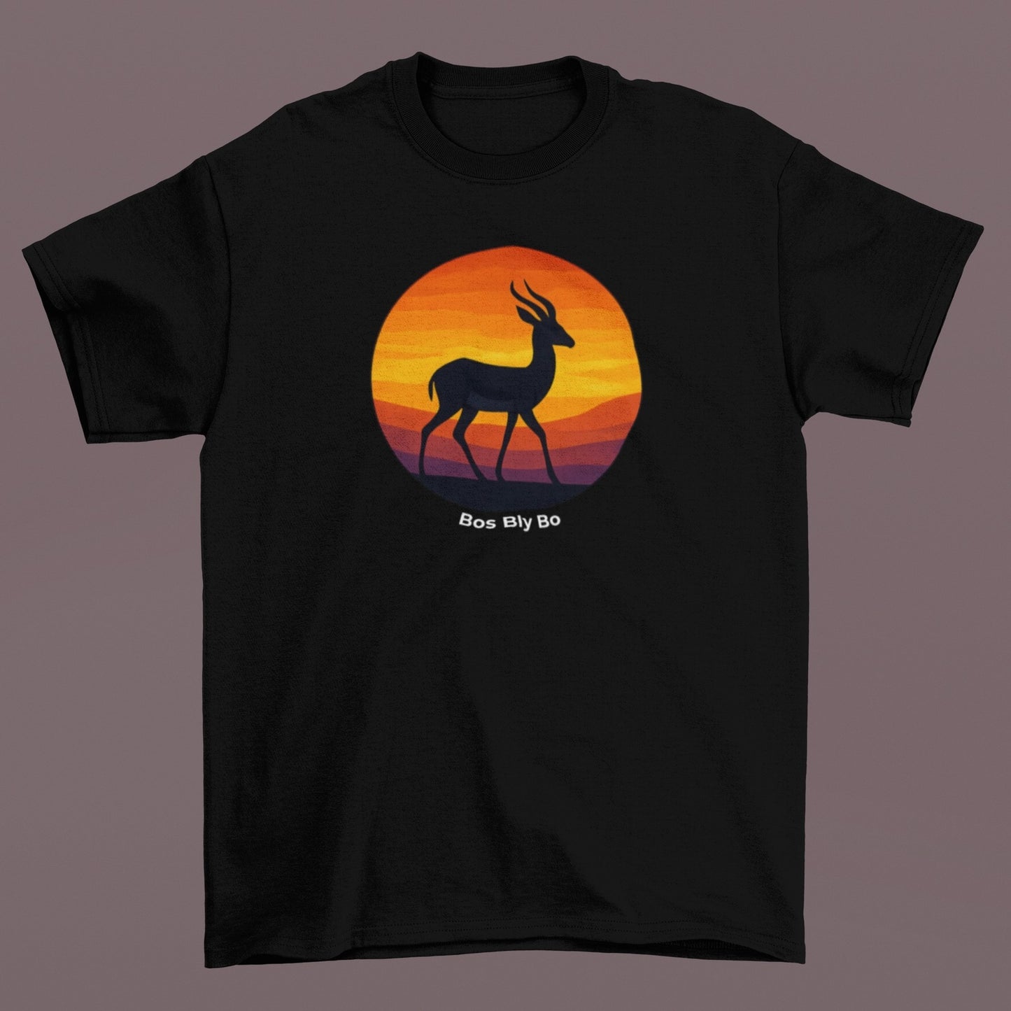 Sunset Springbok Unisex Crew Neck T-Shirt