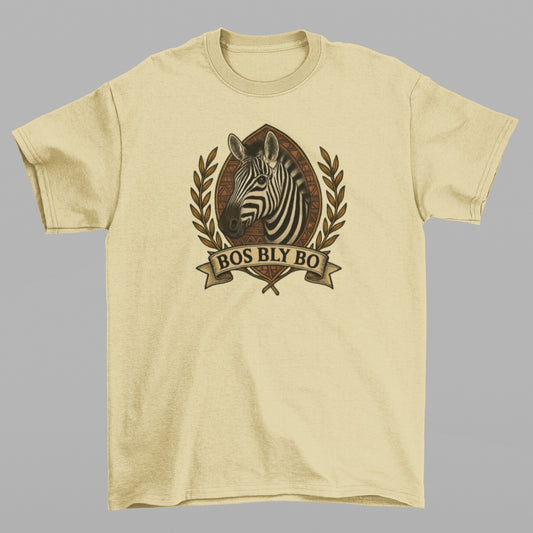 Zebra Shield Unisex Crew Neck T-Shirt