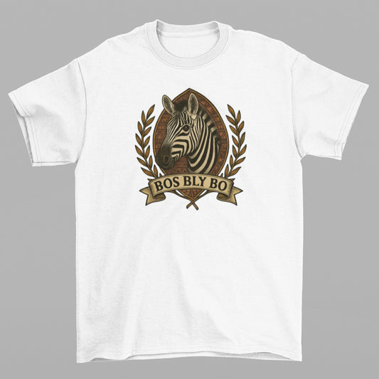 Zebra Shield Unisex Crew Neck T-Shirt